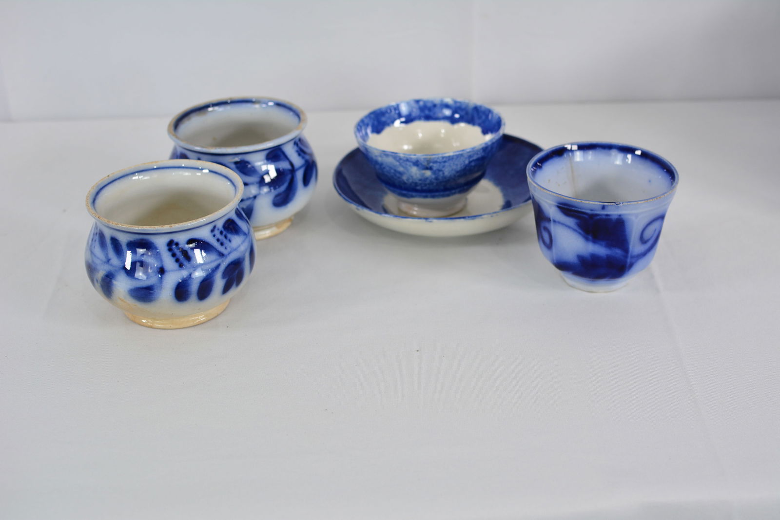 Group Of Flow Blue China - 2