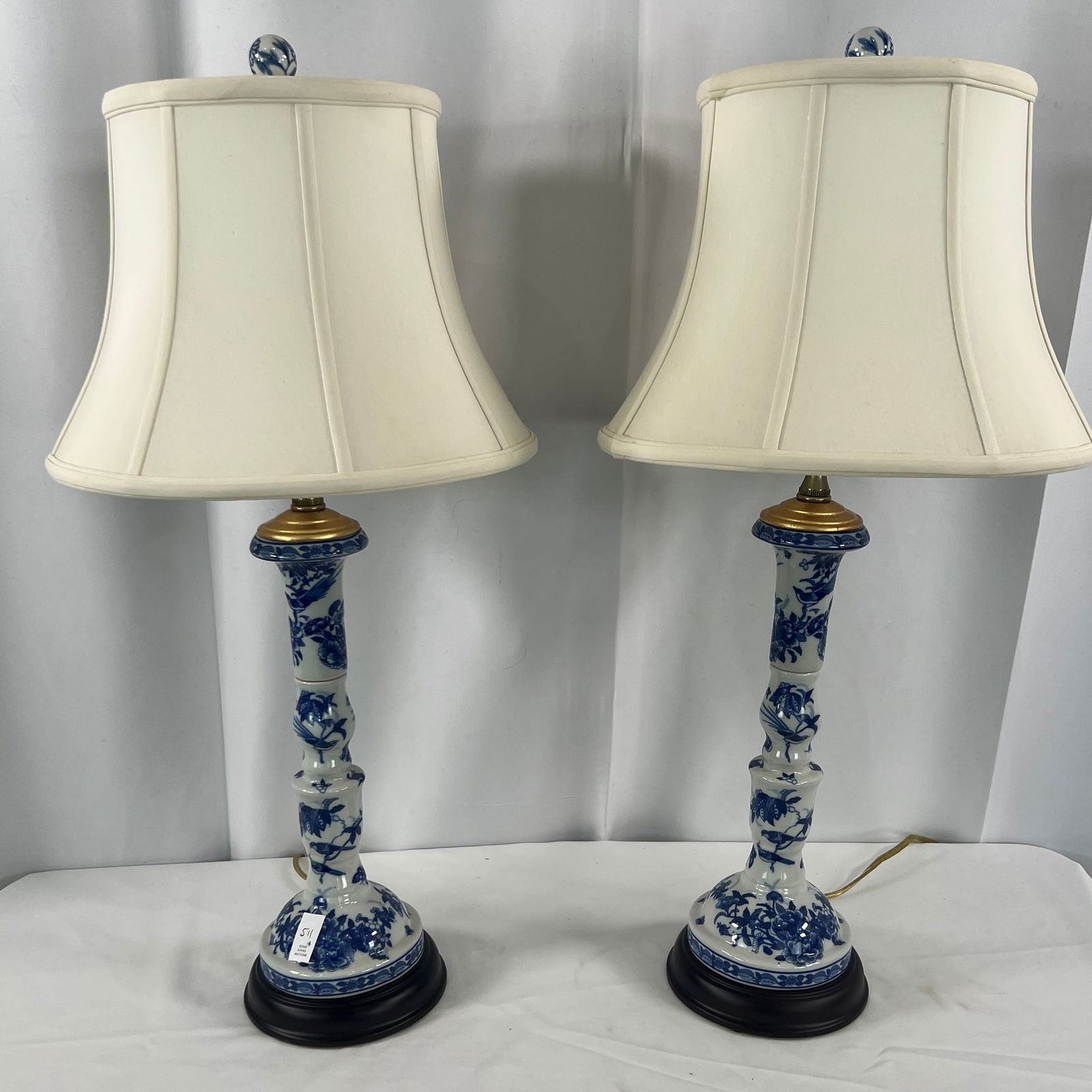 Blue and White Porcelain Lamps (1 of 3)