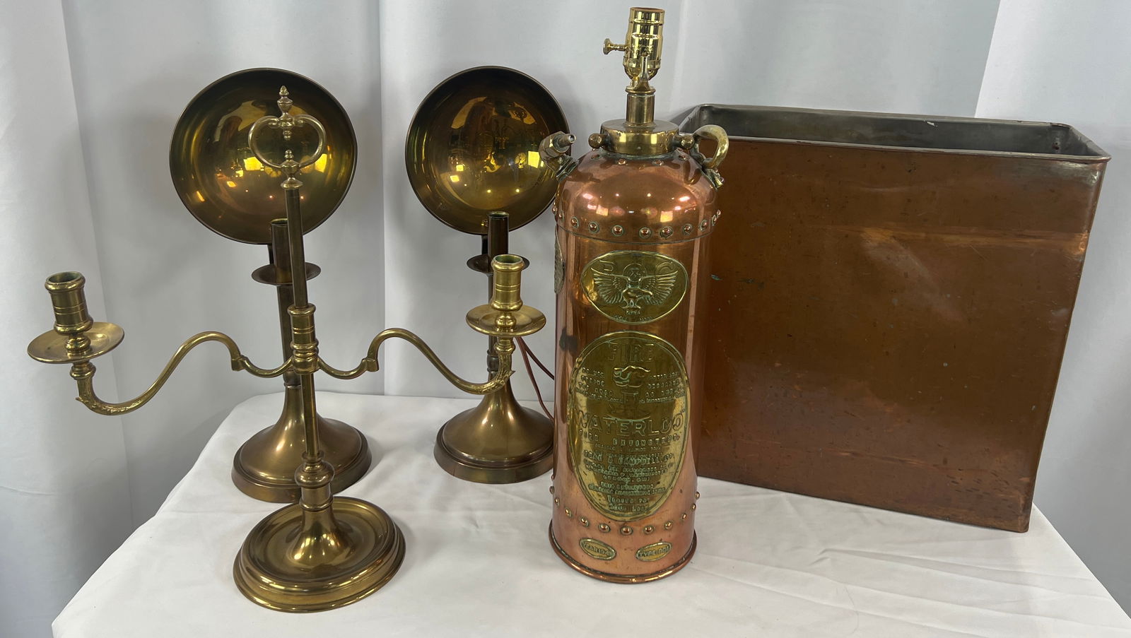 Brass items and Copper Fire Extinguisher (1 of 3)