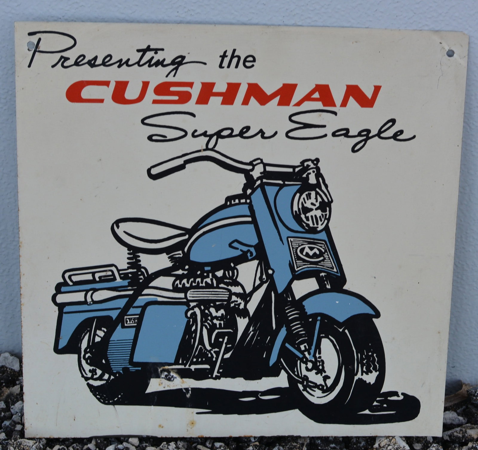 Cushman Scooter Tin Sign (1 of 3)