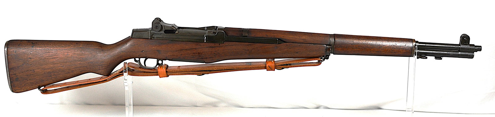 WWII Springfield Armory M1 Garand .30-06 Semi-Automatic Rifle, 1945: 1945 US Springfield Armory M1 Garand cal. 30.06 M1, 20" barrel, bolt marked D28287, Serial #3742576, serial number places production in approximately May–June 1945, near the end of World War II.