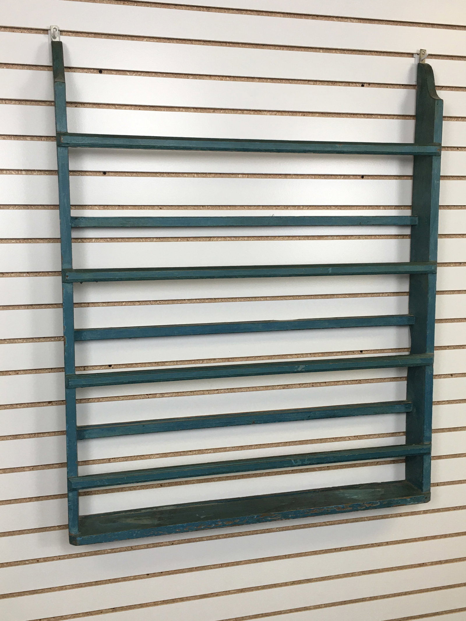 Hanging Rack/Display Shelf, Blue Paint (1 of 4)