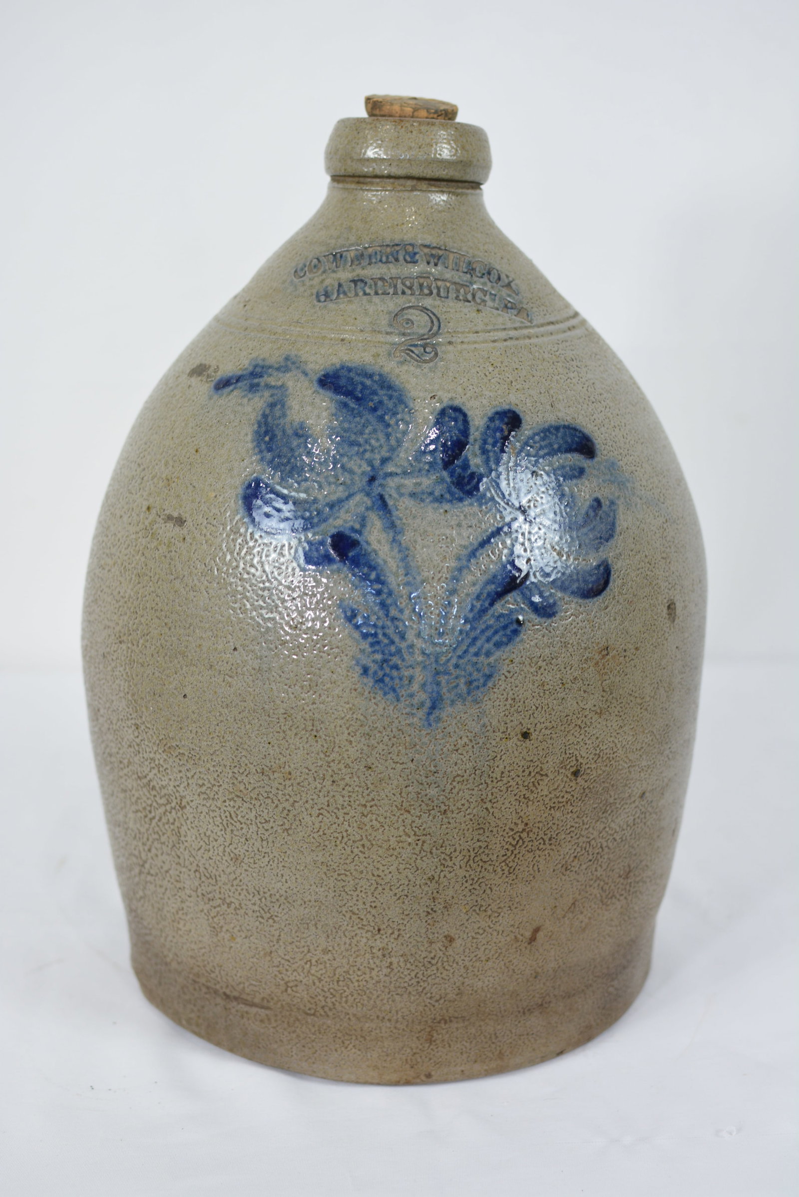 Cowden & Wilcox Harrisburg Pennsylvania No. 2 Stoneware Jug (1 of 7)