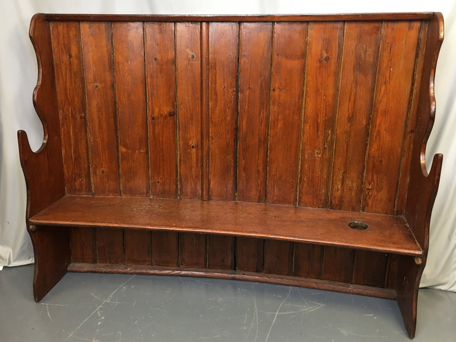 Curved High back Settle (1 of 5)