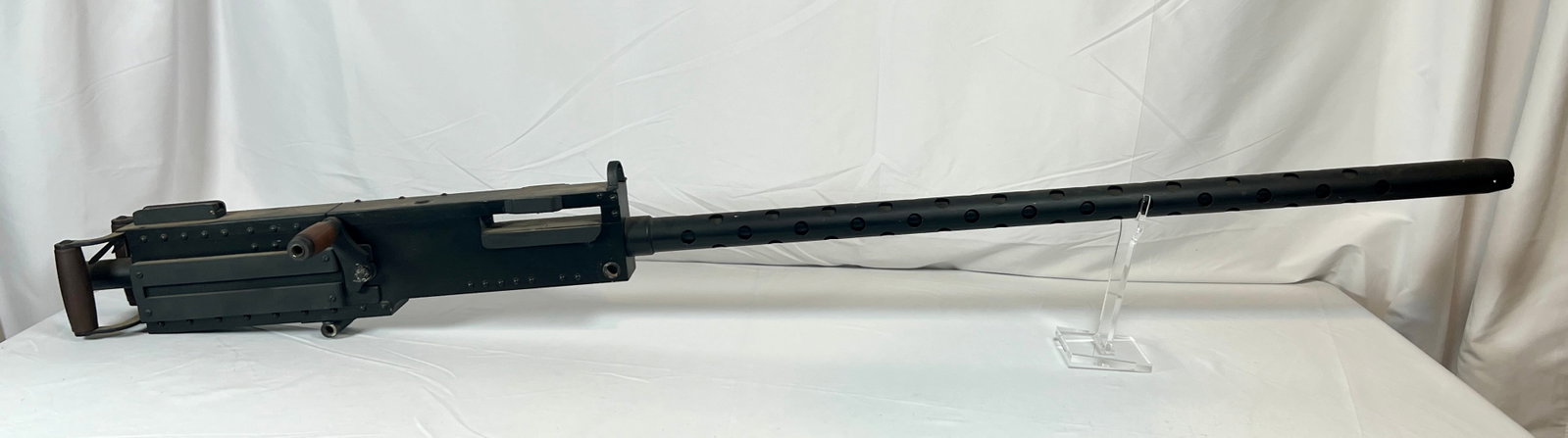 Replica BAR .50 Cal: Replica BAR .50 Cal made from wood block and metal parts. 72inches long 8 inches wide and 7 inches tall