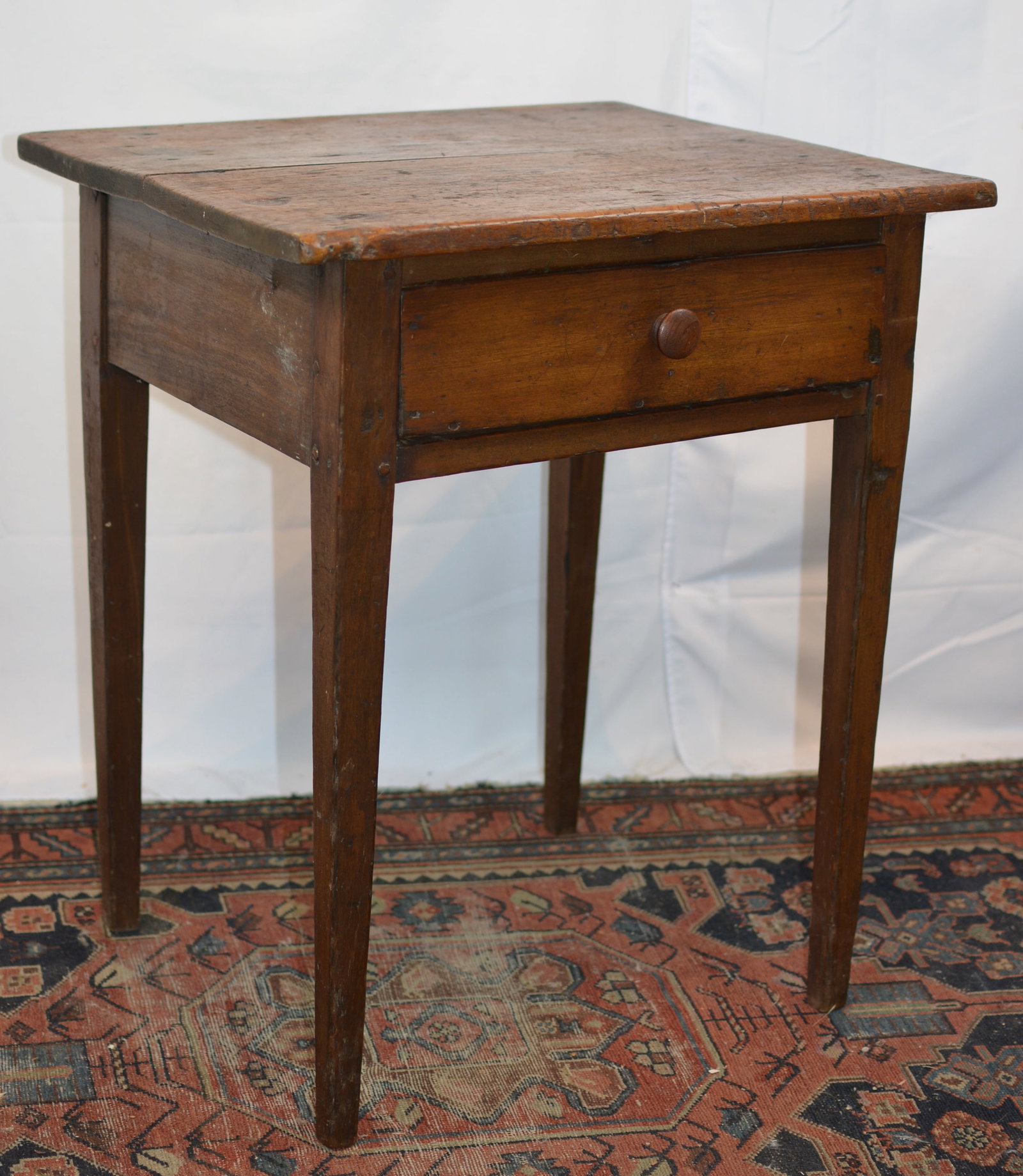 Pine One-Drawer Stand or Work Table (1 of 4)