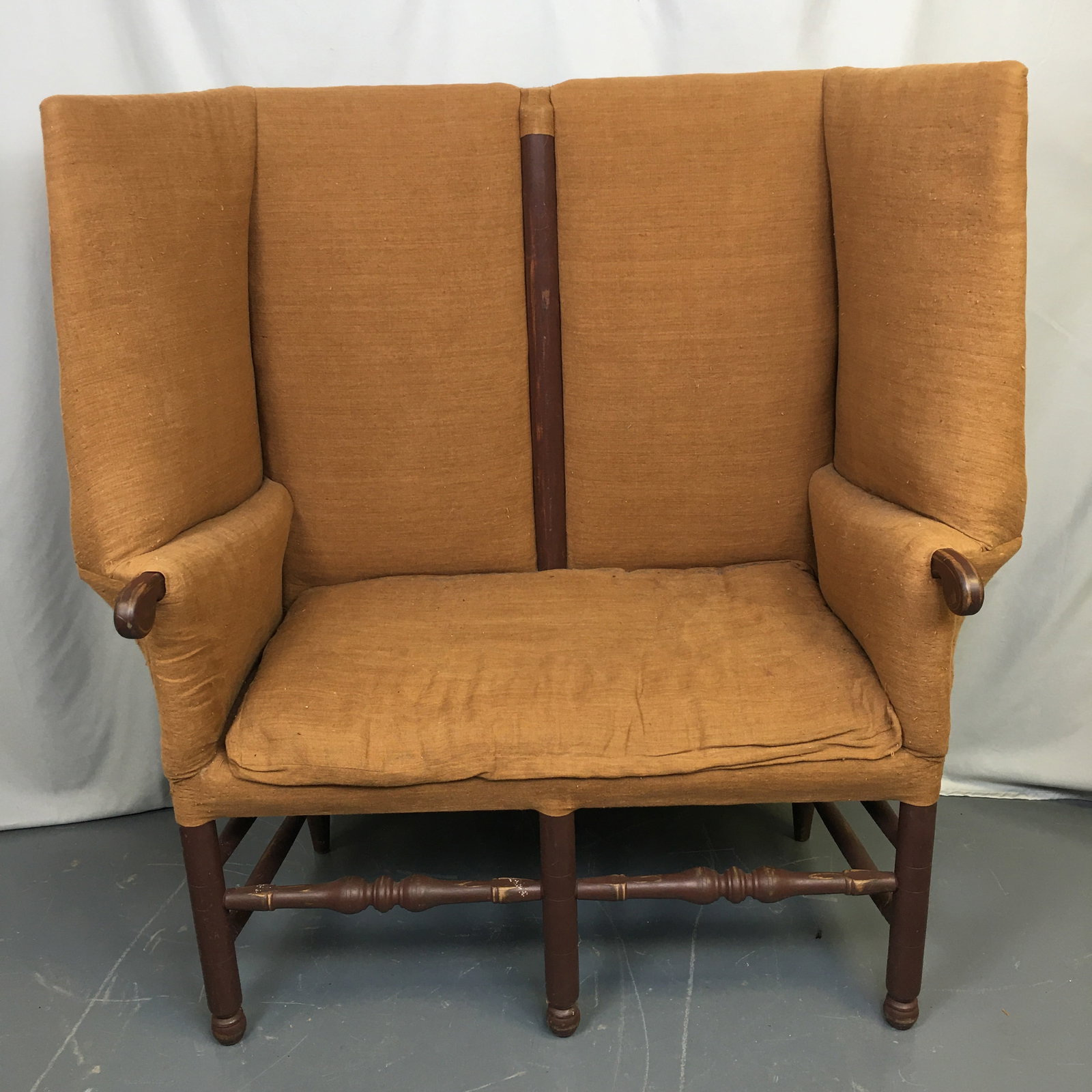 Woodstock Upholstered Settle, The Seraph: Woodstock Upholstered Settle, by Alex Pifer's The Seraph. 48"W x 22"D x 50"H.