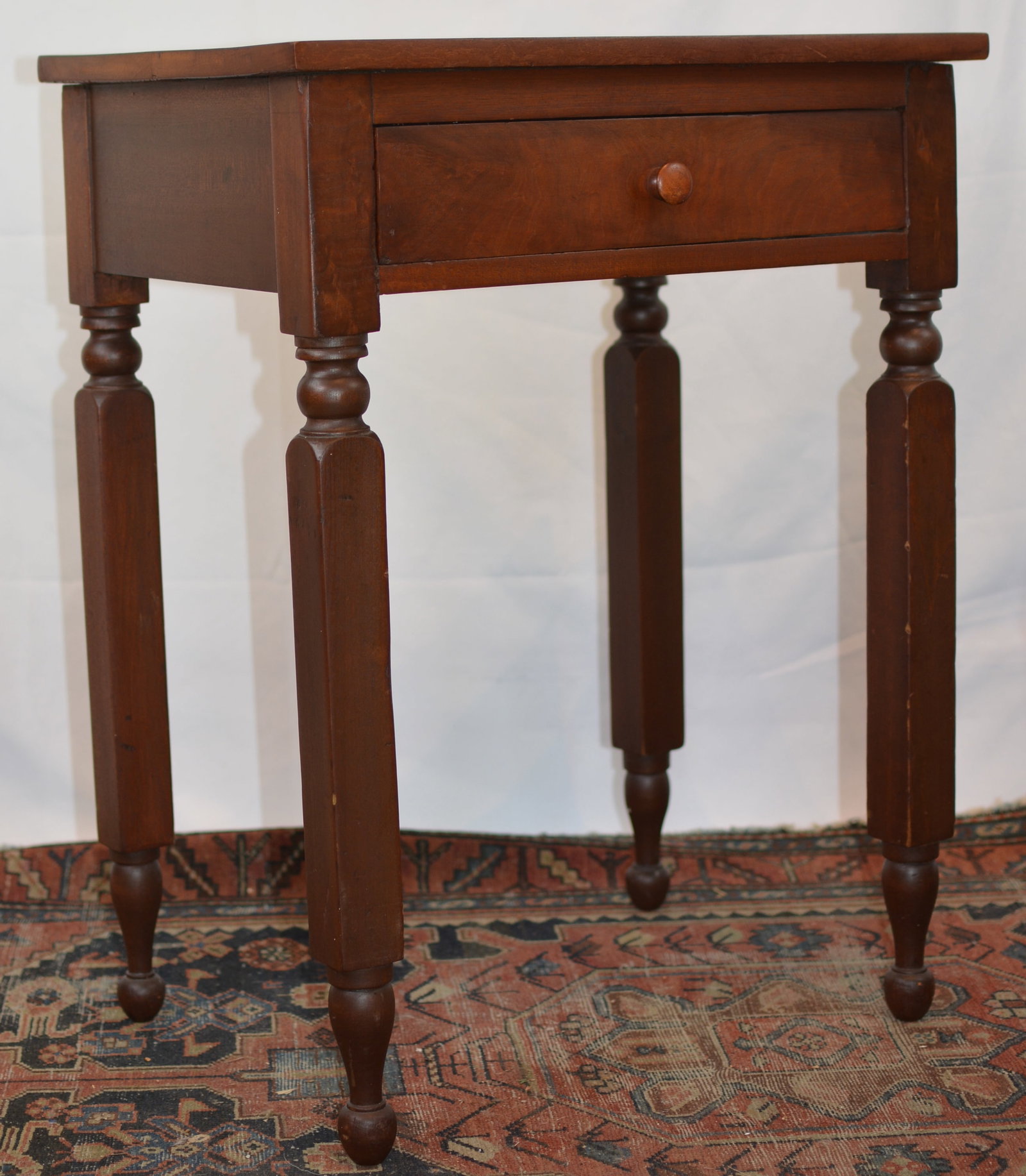 American Cherry One-Drawer Stand or Work Table, Late 19th Century (1 of 5)