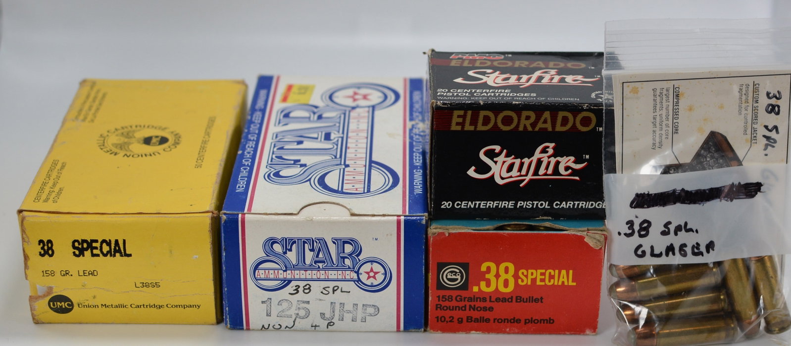 Vintage .38 Special Ammunition Lot Including UMC, Star, Eldorado Starfire & CIL Boxes (1 of 1)