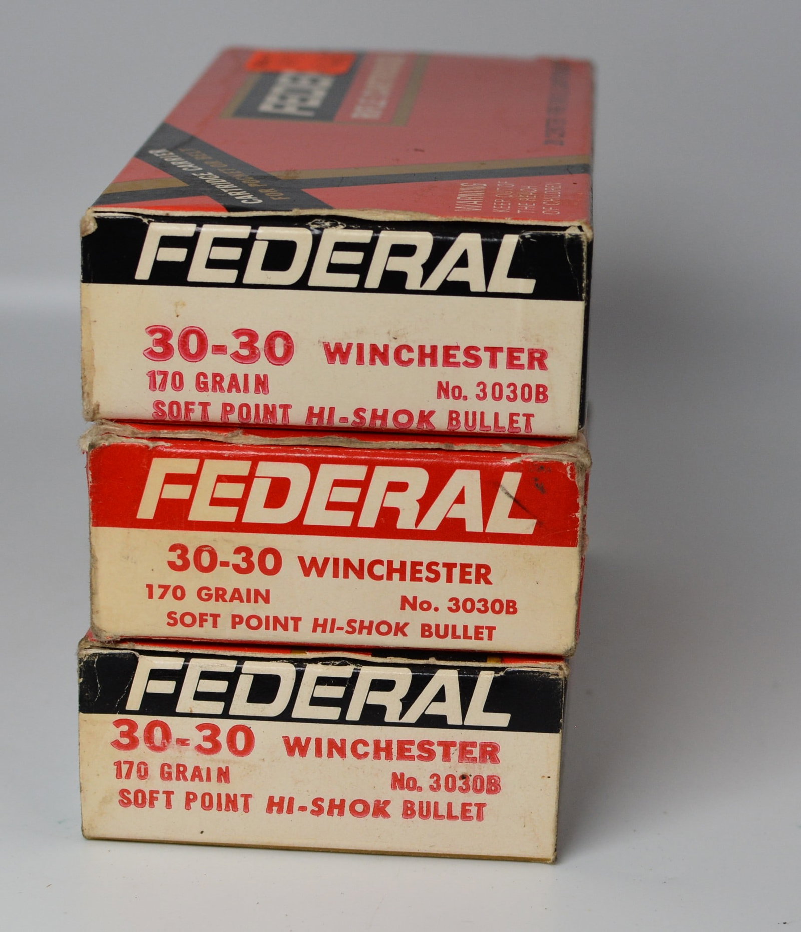 Three Boxes Federal .30-30 Winchester 170 Grain Hi-Shok Ammunition (1 of 1)