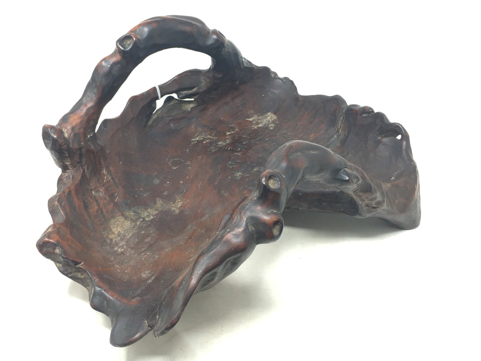 Carved Burl Basket (1 of 5)