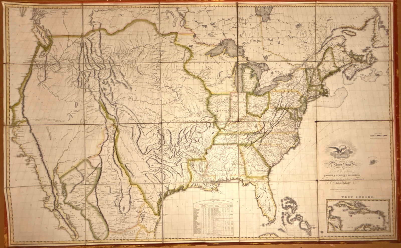 Important 1816 Map of The United States by John Melish. (1 of 20)