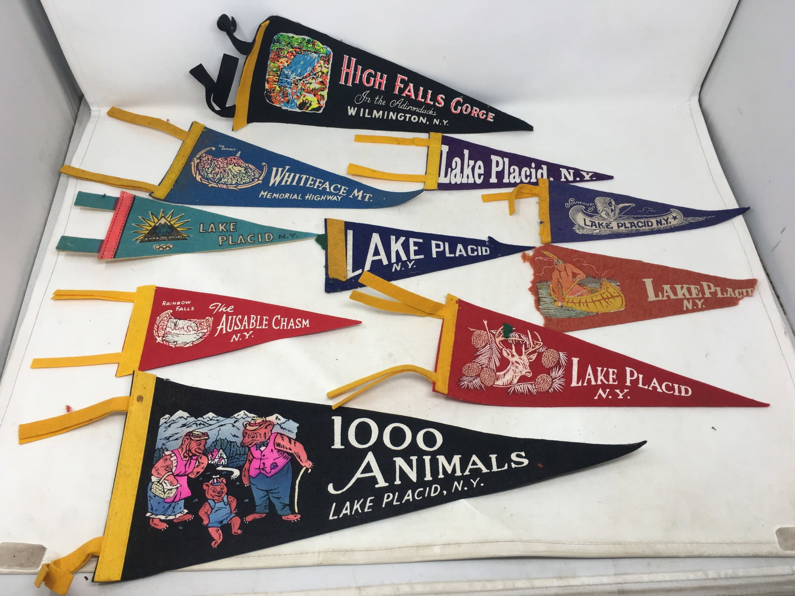 Vintage Adirondack Felt Pennants (1 of 7)
