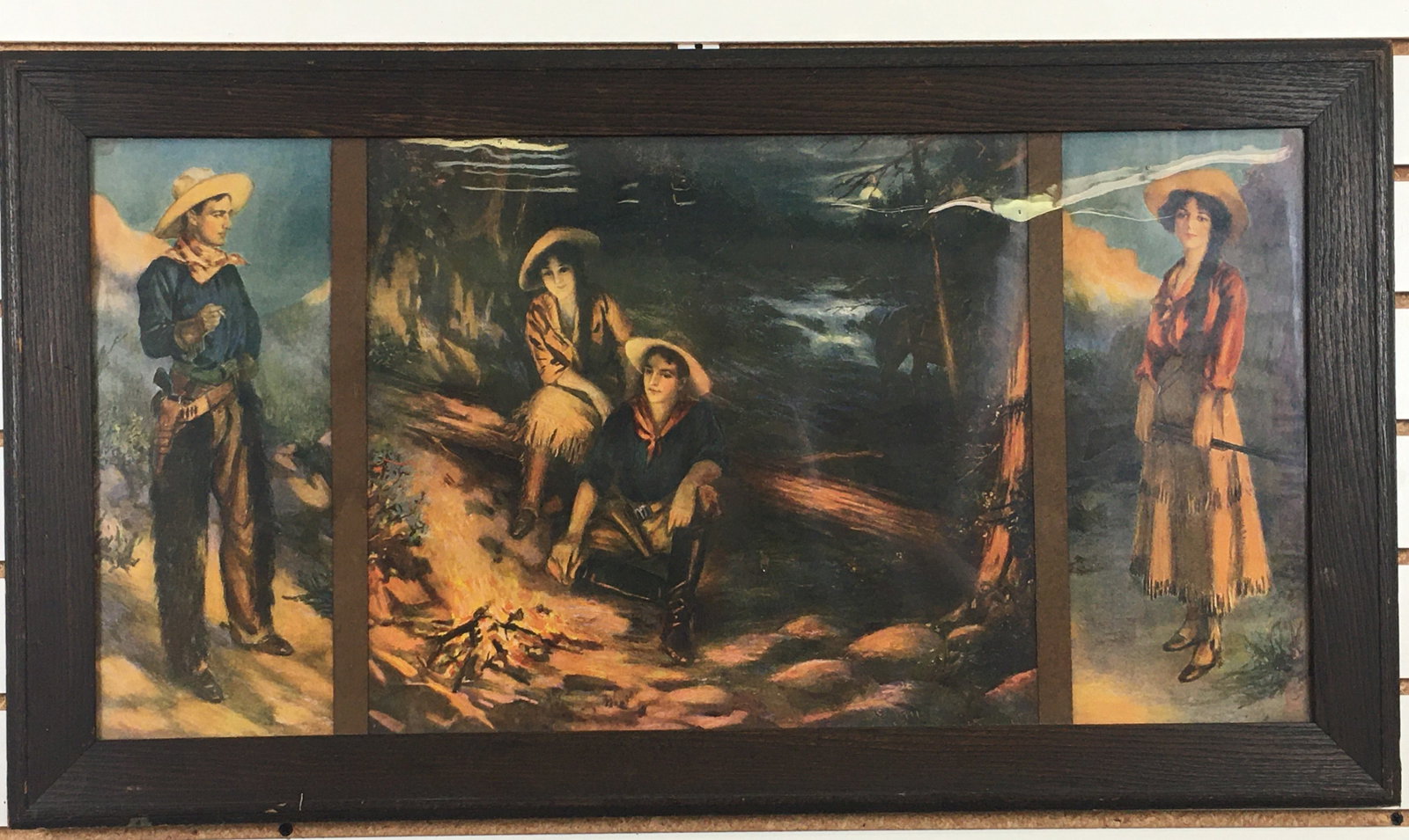 Early Cowboy & Cowgirl Triptych Print (1 of 5)