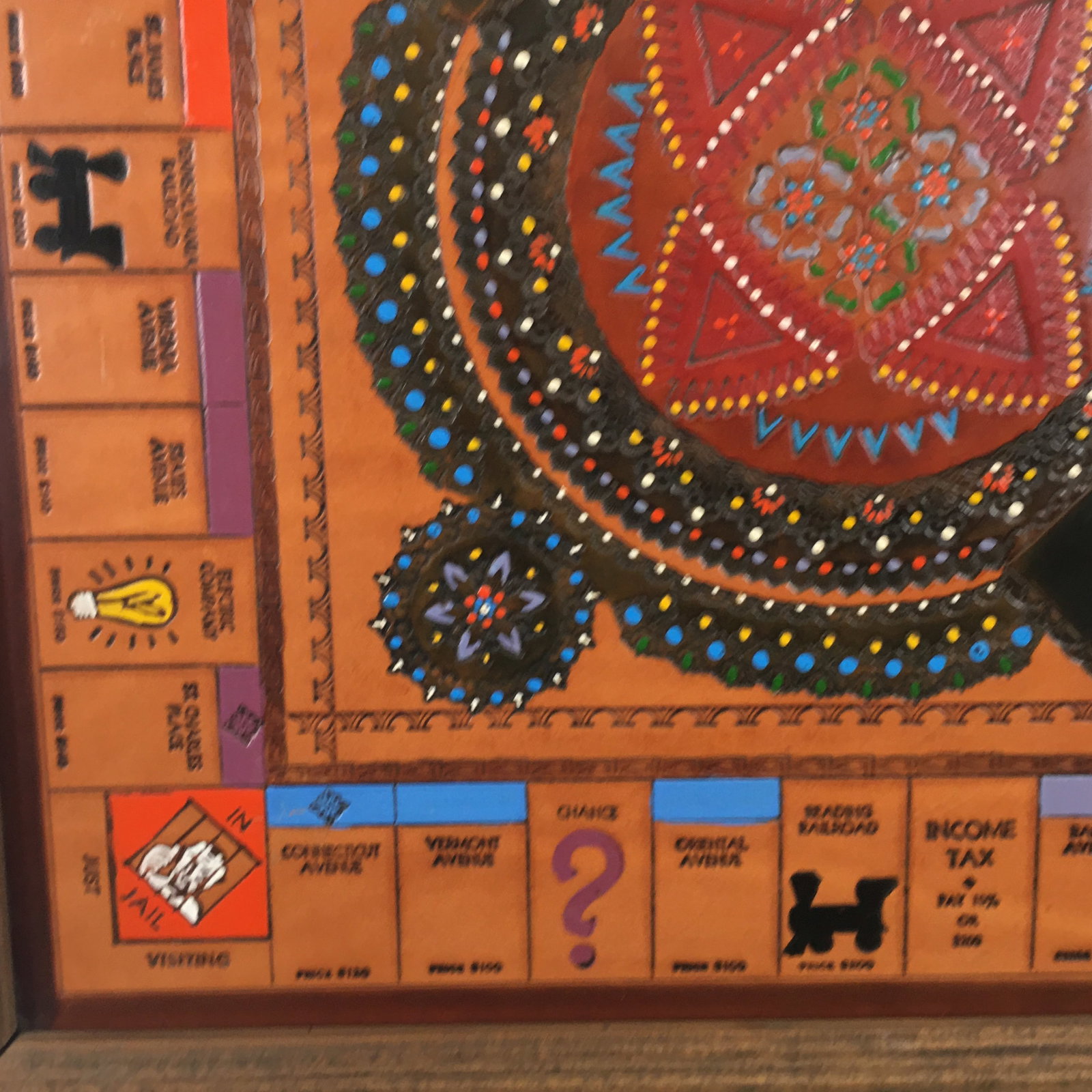 Tooled Leather Monopoly Board - 3