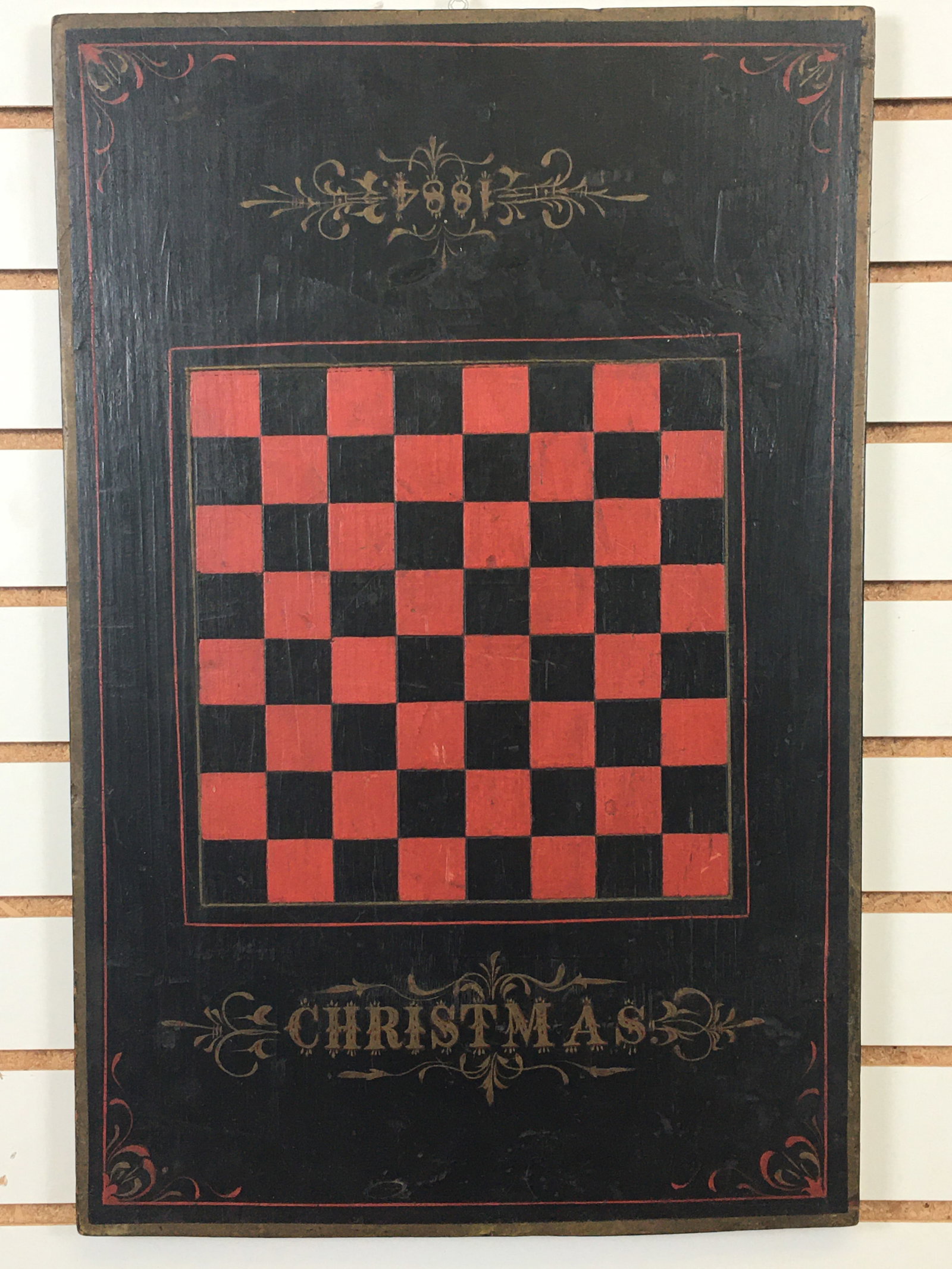 Painted Game Board, Dated 1884 (1 of 5)