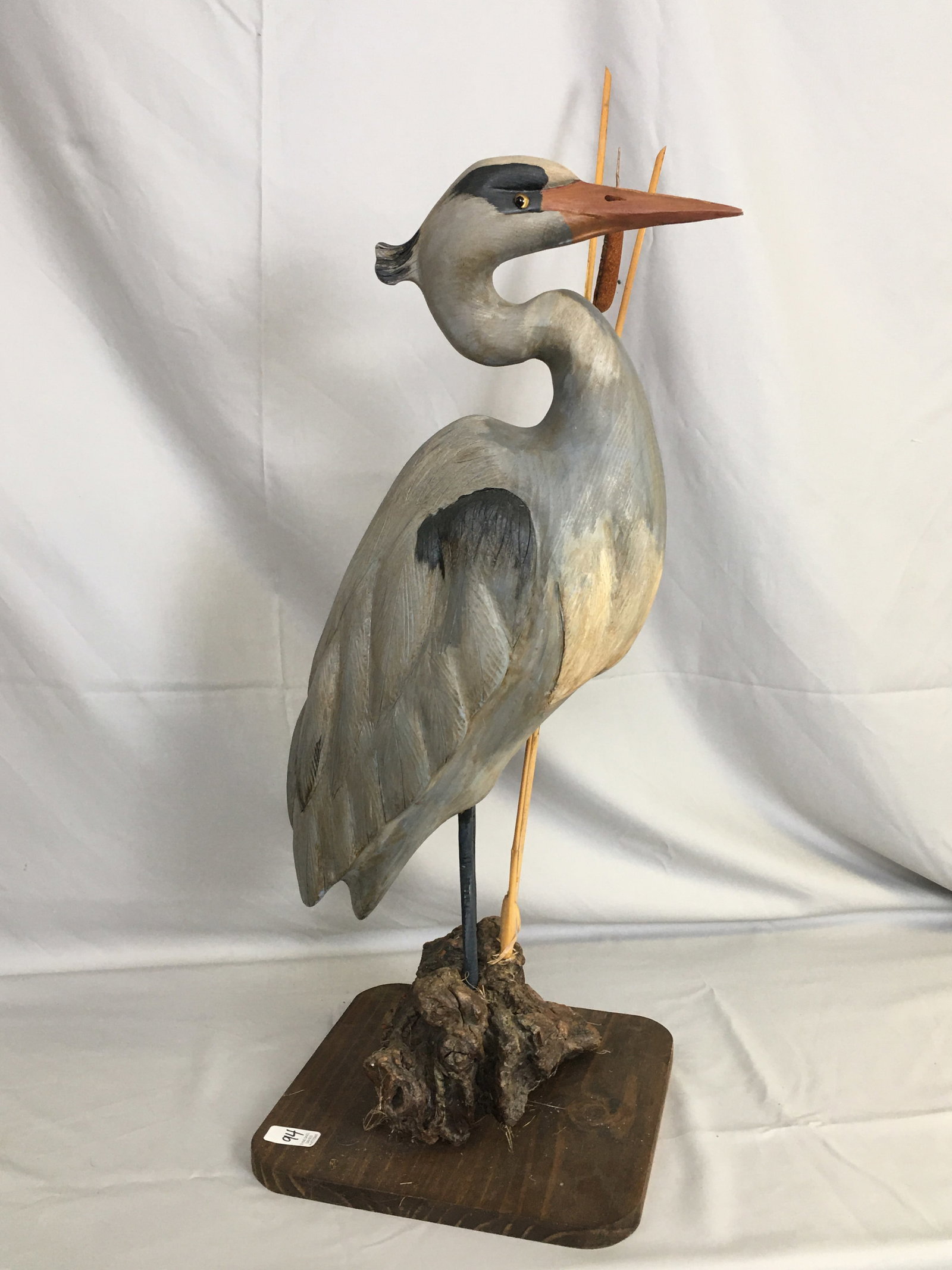 Carved, Painted Great Blue Heron (1 of 6)