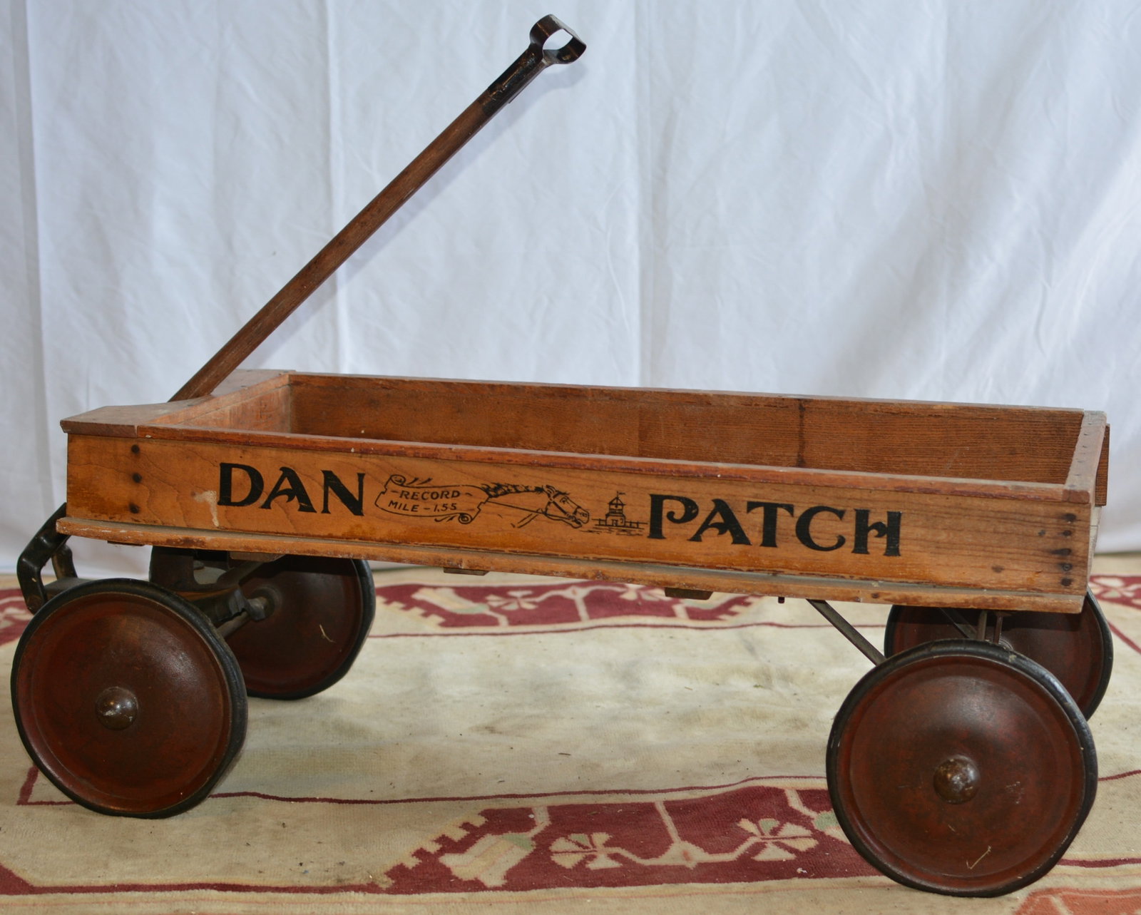 Antique Dan Patch Wooden Child's Express Wagon (1 of 9)