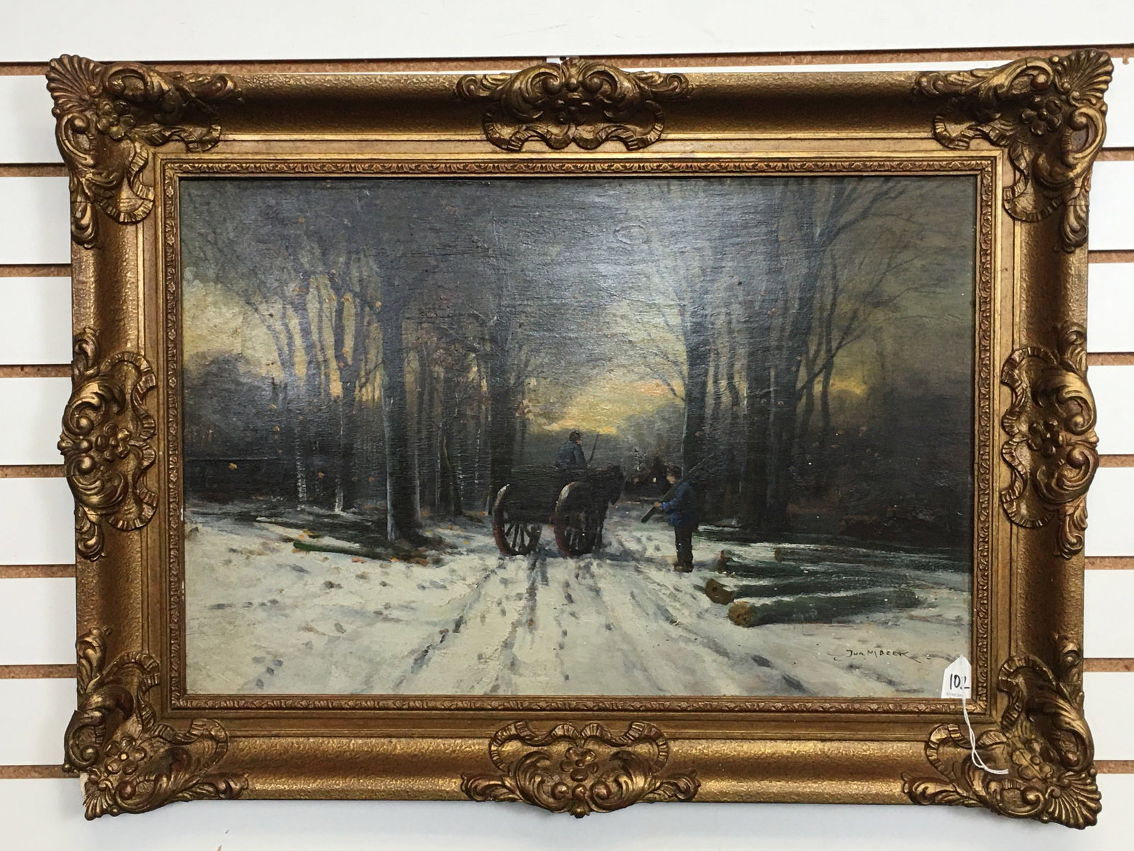 Jan M. Beek Winter Logging Scene (1 of 7)