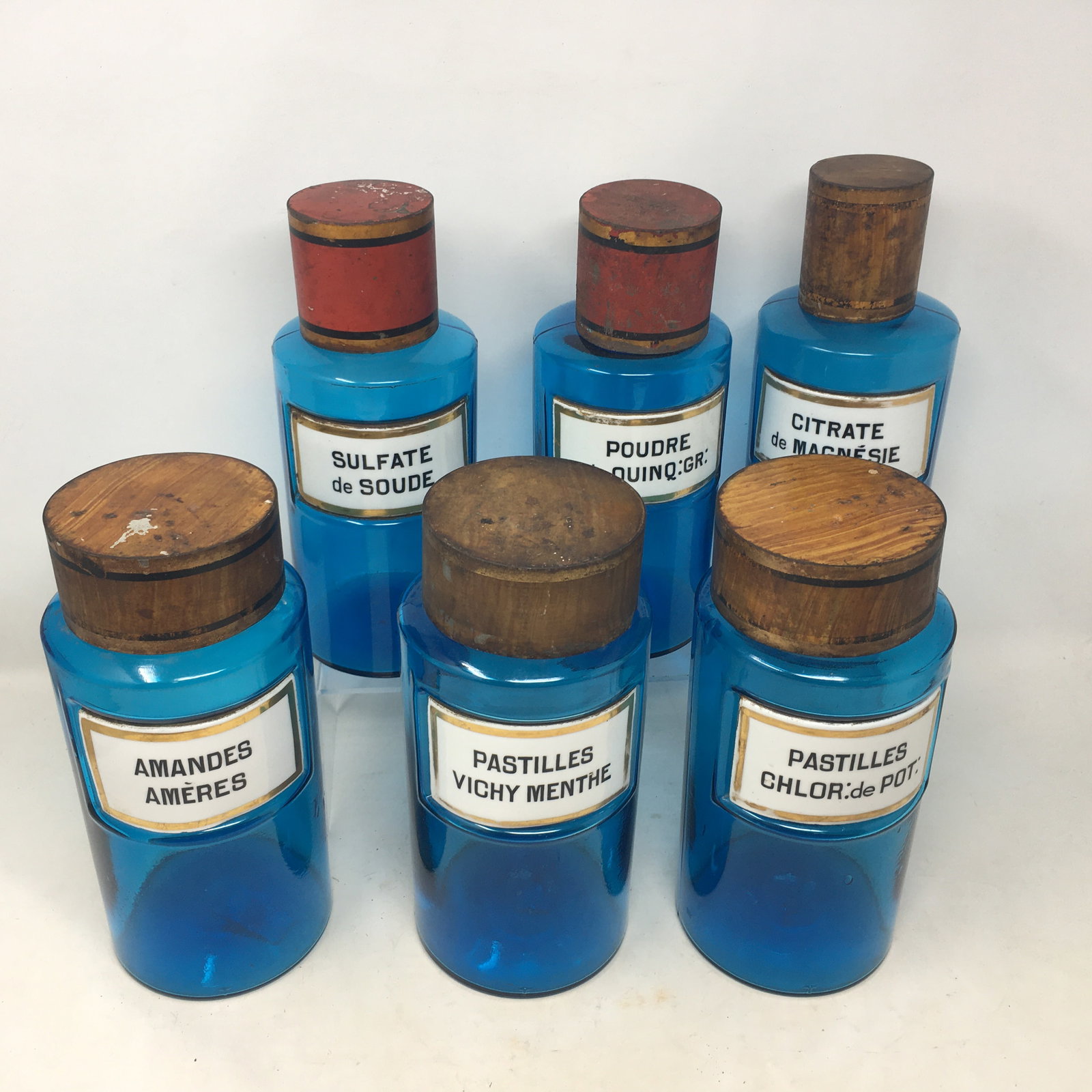 Blue Glass Apothecary Jars (1 of 5)