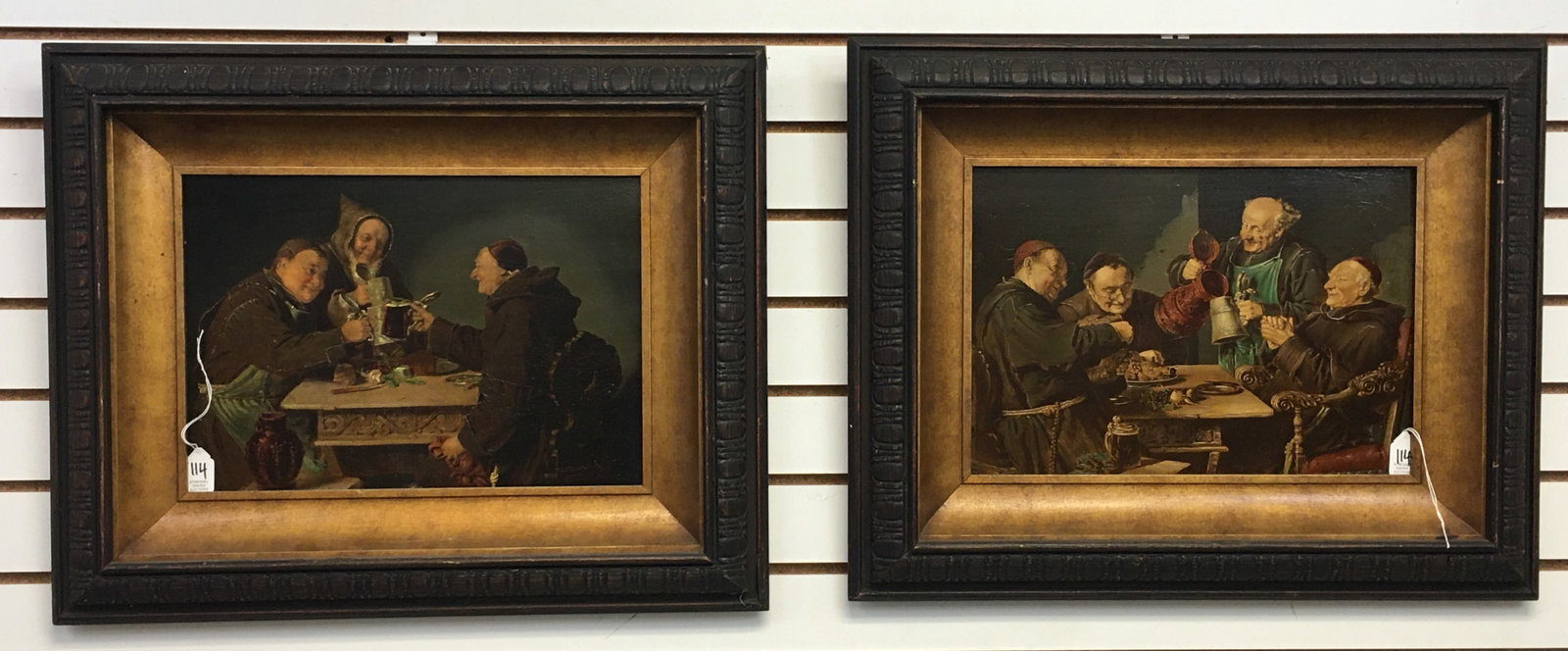 Pair of Eduard von Grutzner Monks Drinking Prints (1 of 6)