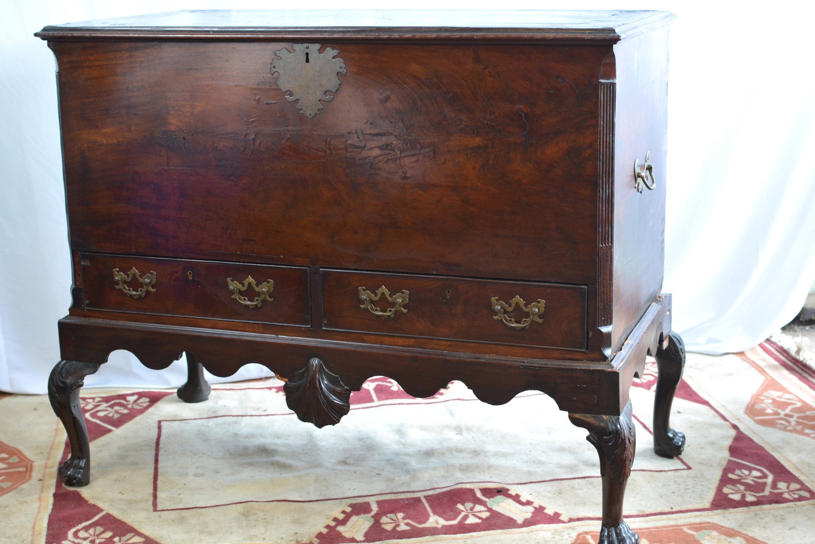 18th-century Chippendale Mahogany Chest-on-Frame (1 of 17)