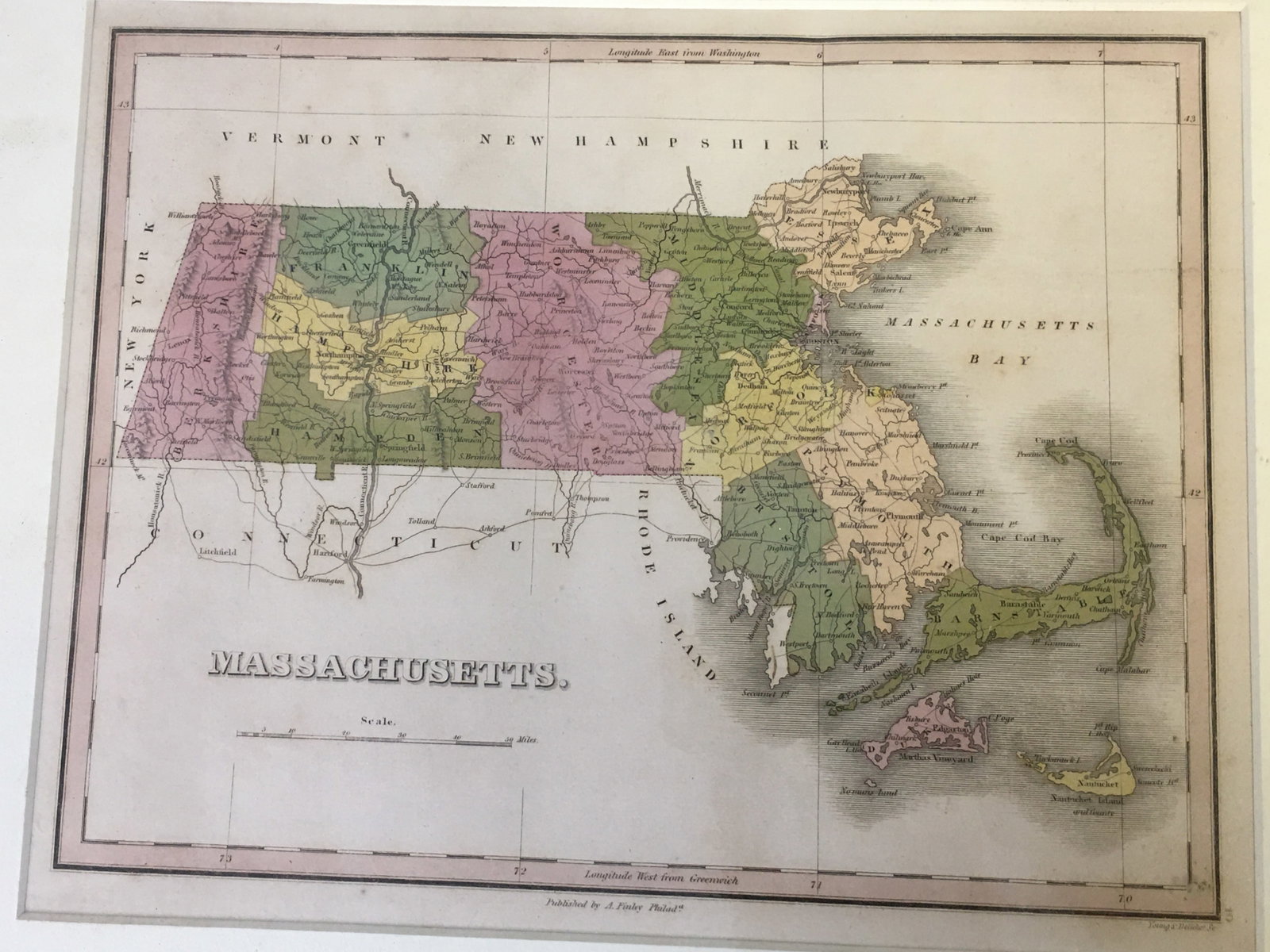 Early Massachusetts Map - 2