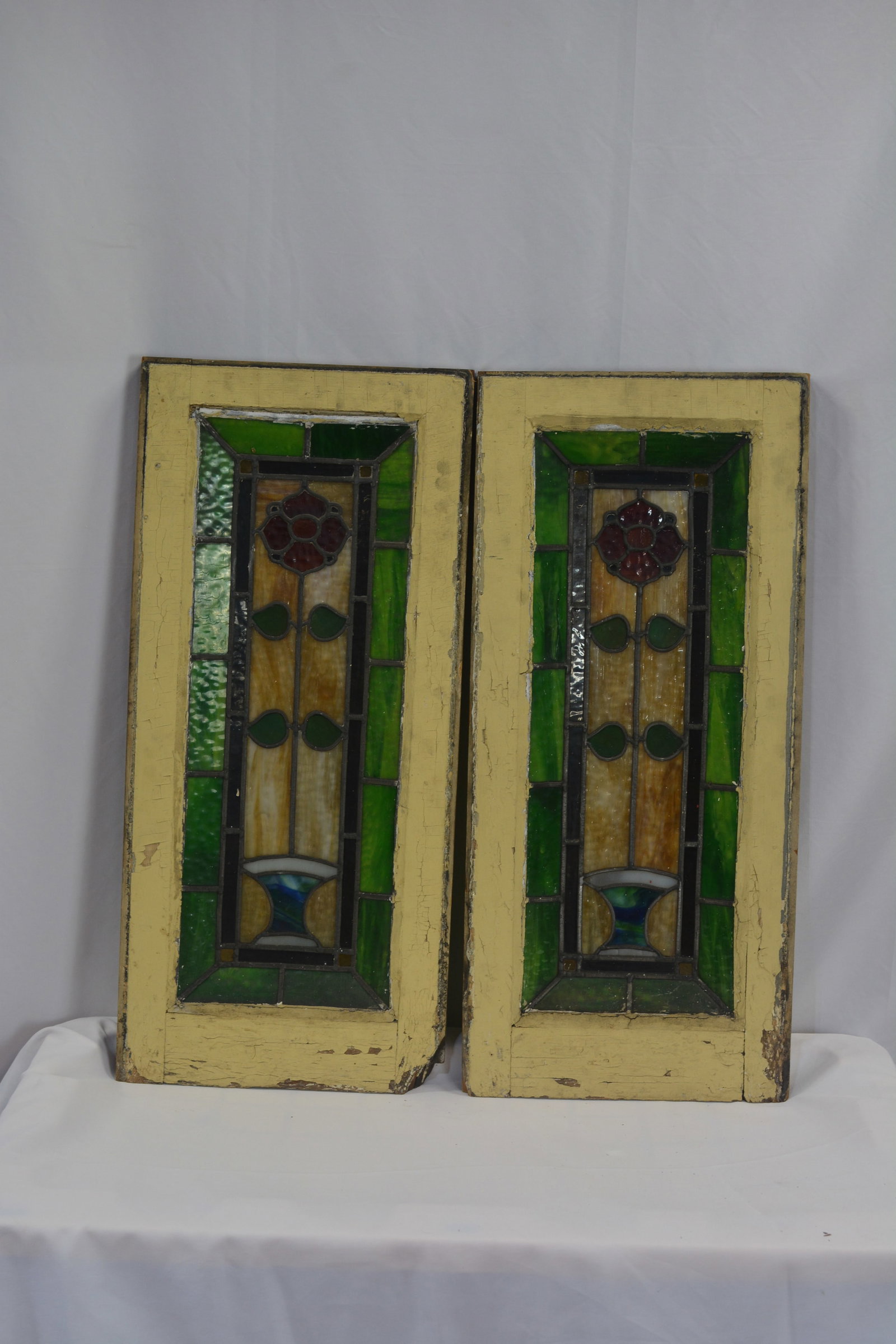 Pair of Stained Glass Windows (1 of 6)