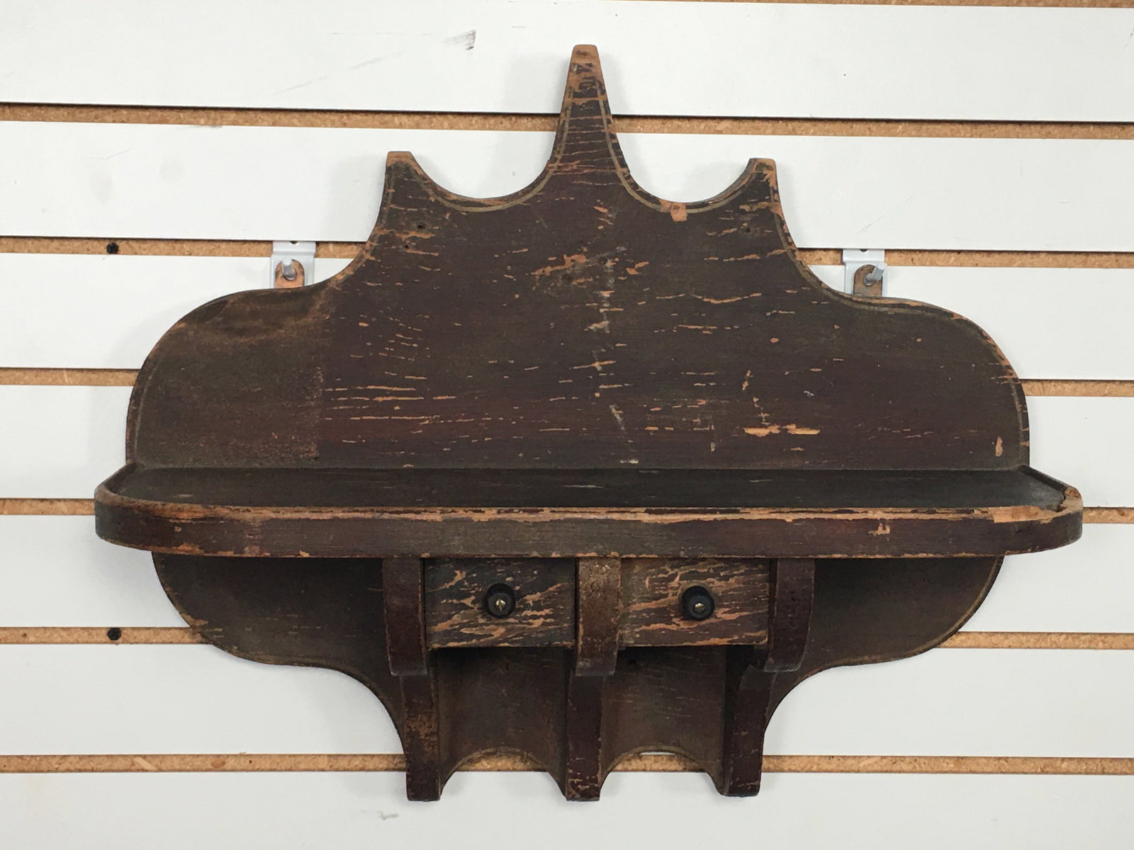 Wooden Shelf with Drawers (1 of 5)