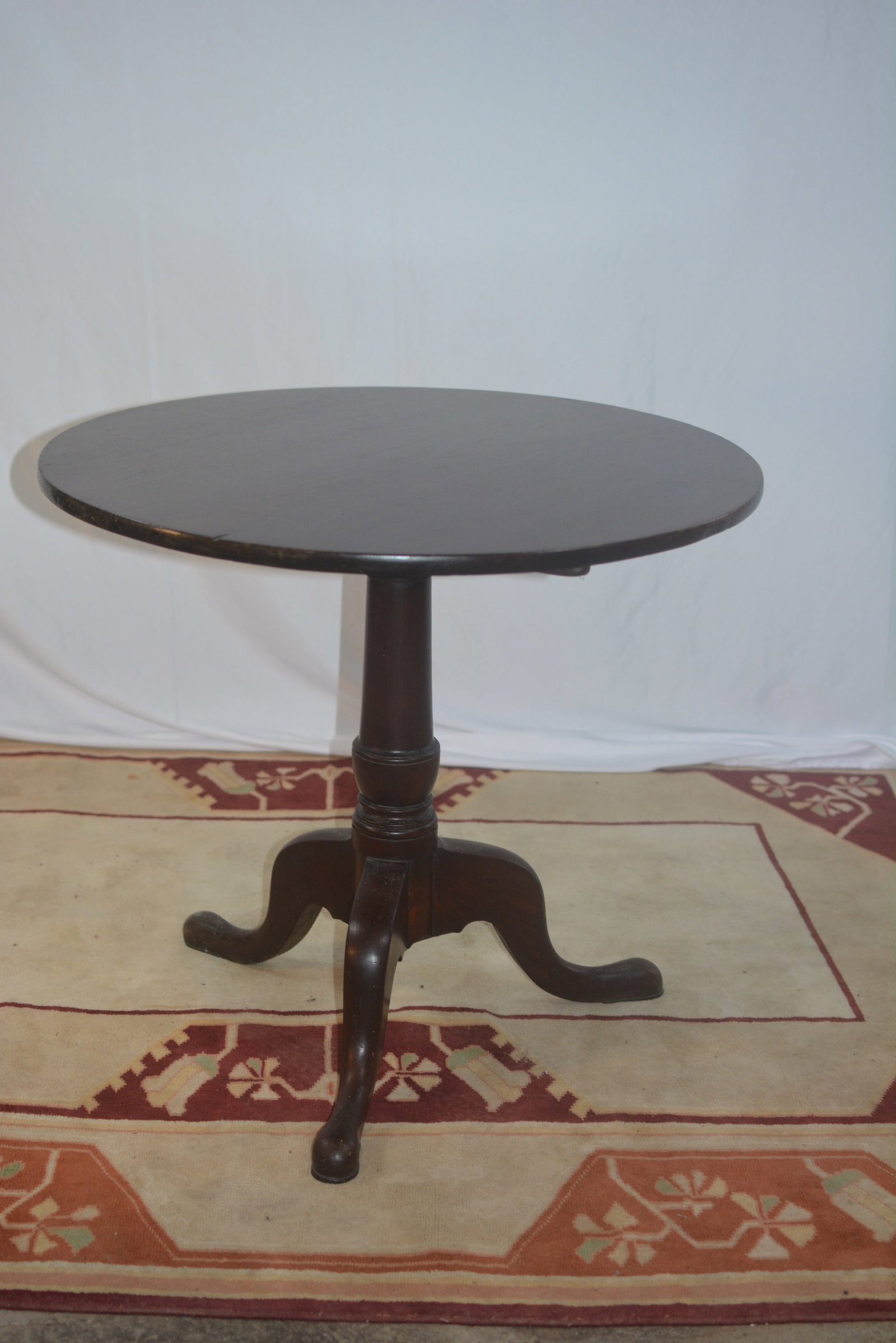 18th Century Queen Anne Tilt-Top Tea Table (1 of 4)