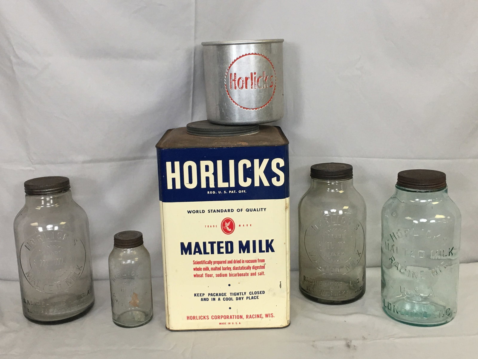 Horlick's Malted Milk Tin & Jars (1 of 6)