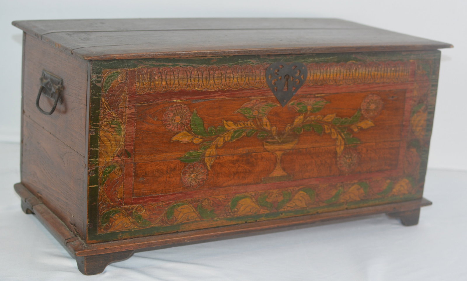 19th Century Folk Art Painted Blanket Chest (1 of 11)