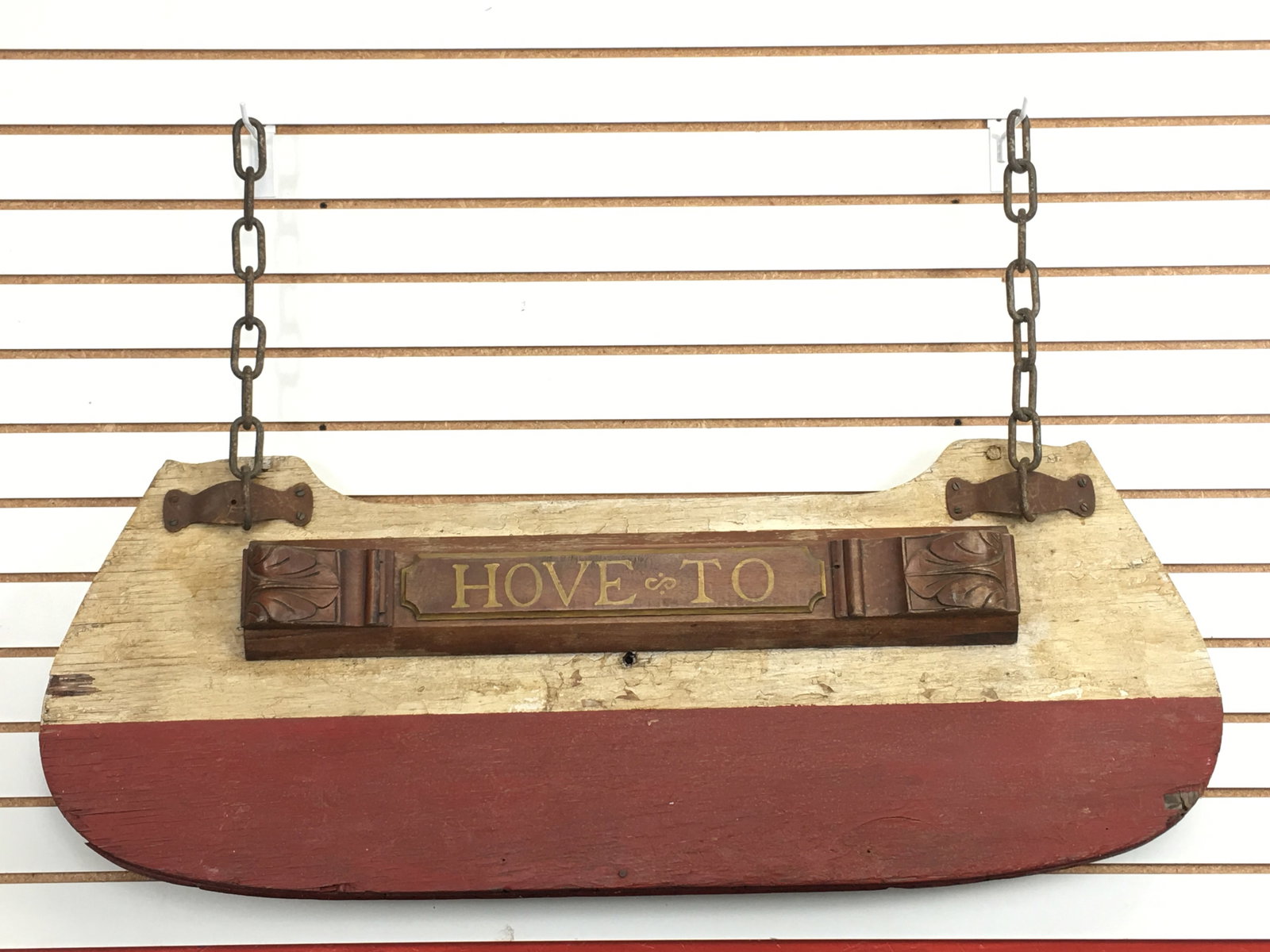Wooden Canoe Sign (1 of 6)