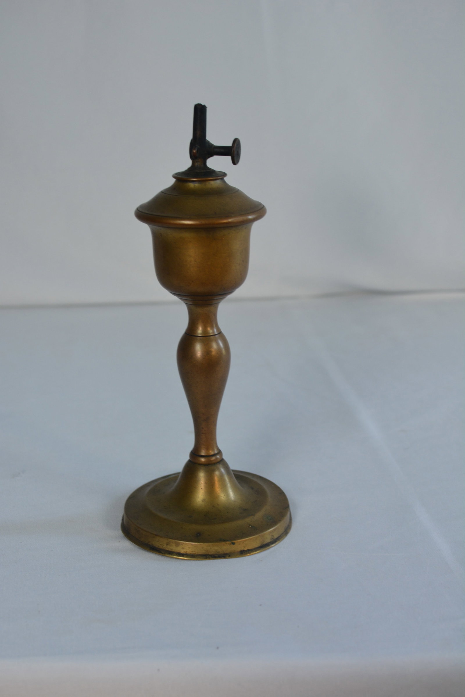19th Century Brass Whale Oil Lamp (1 of 4)