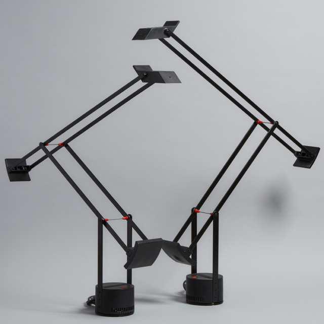 Pair of 'Tizio' Desk Lamps by Richard Sapper for: Lot 428 Pair of 'Tizio' Desk Lamps by Richard Sapper for Artemide, Italy, c.1984 elbow height 31" — 78.7 cm. Estimate $200-$300