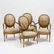 Set of Four Louis XVI Style Giltwood Fauteuils, 19th