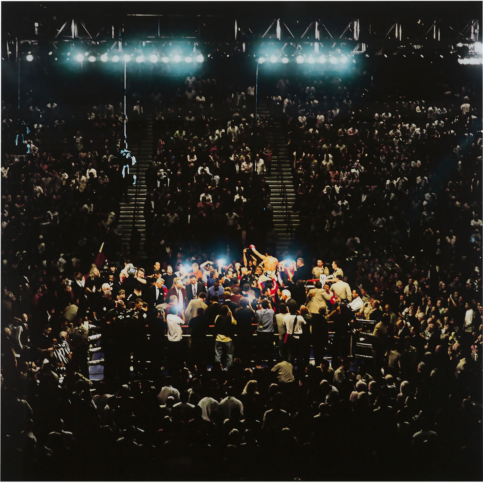 David Drebin (1970- ), Canadian/American: CHAMPION, CIRCA 2009; Digital C print. Executed in an edition of 7. Contained in an acrylic mounted frame.; 60 ins x 60 ins; 152.4 cms x 152.4 cms Provenance: David Drebin was born in Toronto in 1970.