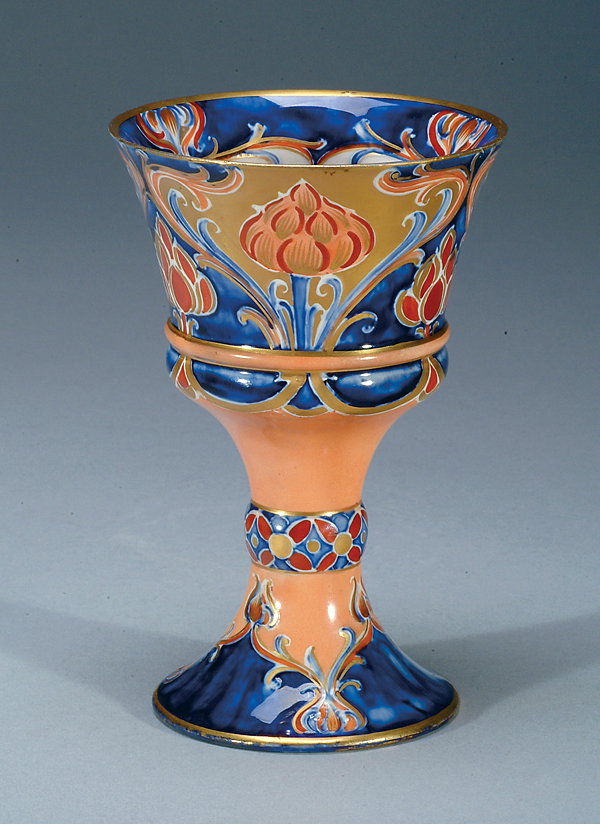 Moorcroft Macintyre Alhambra Dahlia Goblet, c.1903