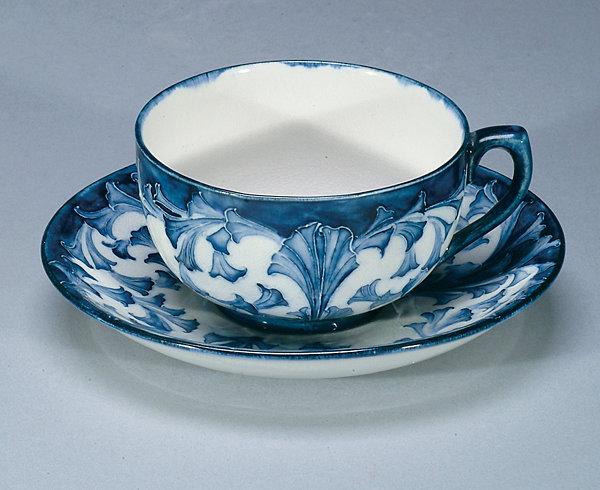 Moorcroft Macintyre Seaweed Cup & Saucer, c.1904