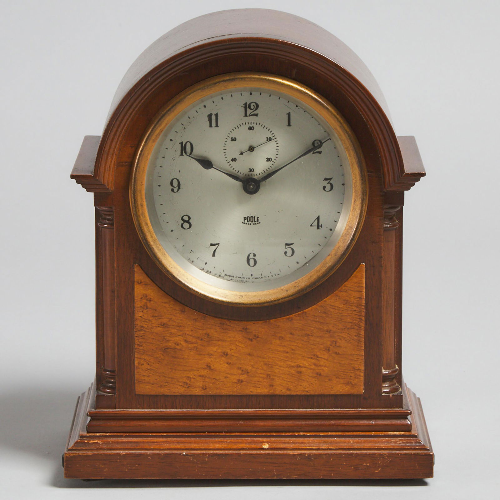 American Electric Table Clock, Poole Mfg. Co., Ithaca