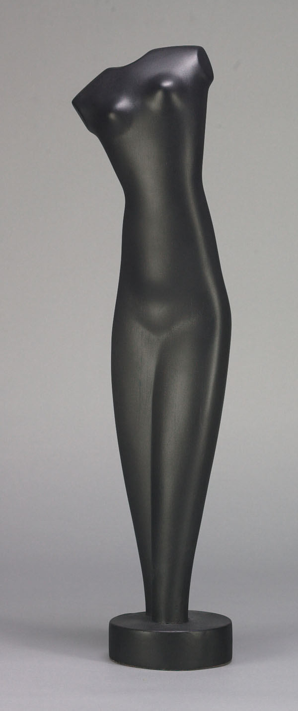 American, Alexander Archipenko (1887-1964), TORSO: Alexander Archipenko (1887-1964), American TORSO [Female Torso], 1948, Terracotta, painted black; inscribed, Archipenko © 1948 Height 24.3" — 61.6 cm. Provenance Kovler Galleries , Chicago; Estate