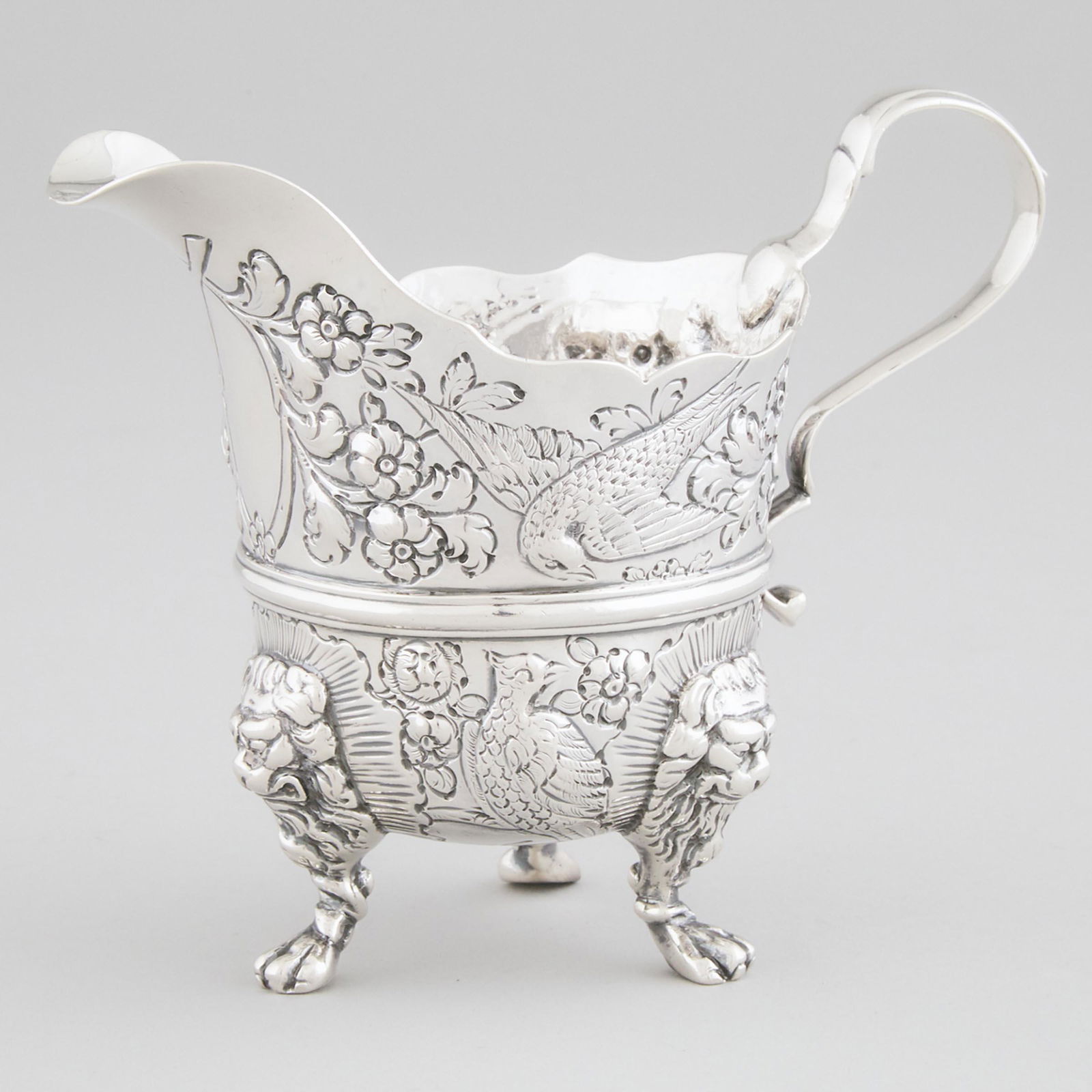 Edwardian Silver Cream Jug, Charles Stuart Harris, London,: Edwardian Silver Cream Jug, Charles Stuart Harris, London, 1903height 4.5 in — 11.5 cm, 10 oz. — 311 gramsEstimate: $200—300
