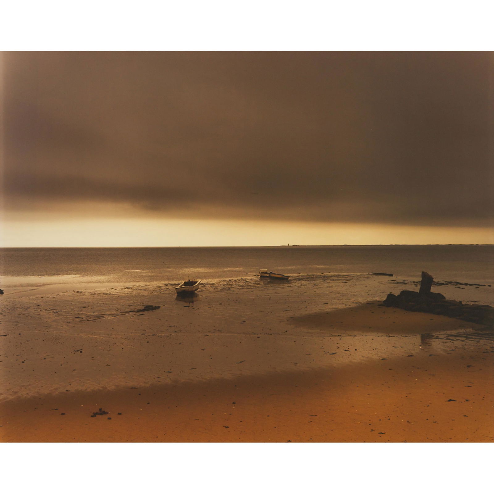 Joel Meyerowitz (b. 1938), OCEAN & WONDROUS LIGHT (FROM "BA: JOEL MEYEROWITZ (B. 1938), AMERICANOCEAN & WONDROUS LIGHT (FROM "BAY SKY SERIES"), 1981chromogenic printsigned, titled "Bay Sky Series" and dated "1984" in ink verso20 x 24 in — 50.8 x 61 cmProv