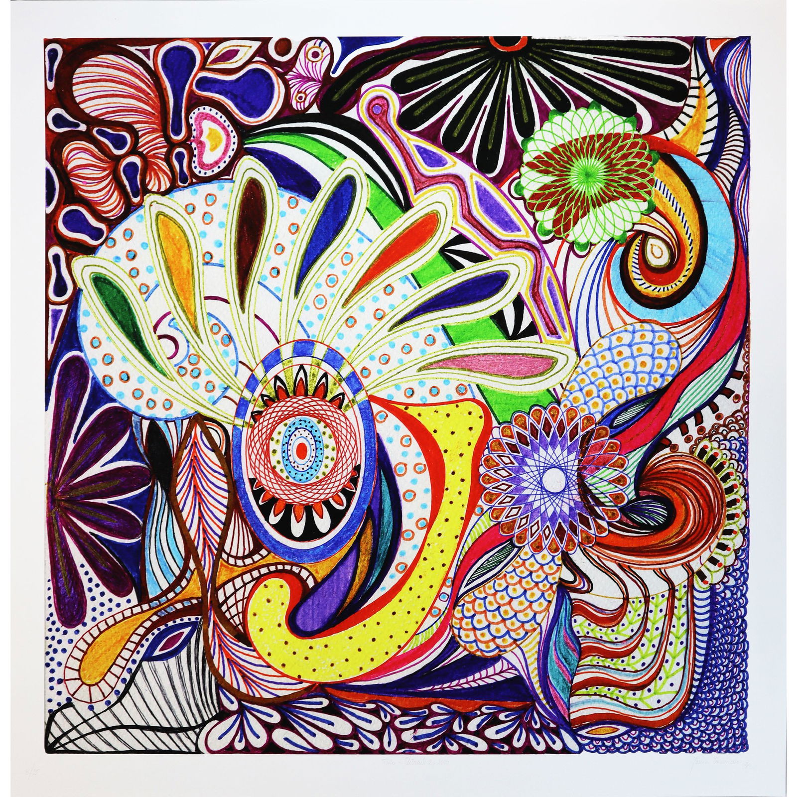Joana Vasconcelos (b. 1971), VITRAIL 2, 2014, signed, title: JOANA VASCONCELOS (B. 1971), PORTUGUESEVITRAIL 2, 2014pigment print in colours on wove paper, with full marginssigned, titled, dated and numbered 4/25; published by Adamson Edition, Washington44.2 x 4