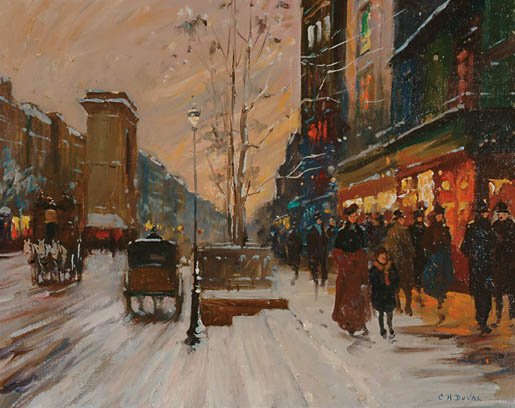 French Art C** H** Duval (20th Century)