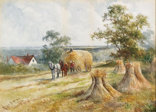American ercolour, 21.5" x 29" - 54.6 x 73.7 cm