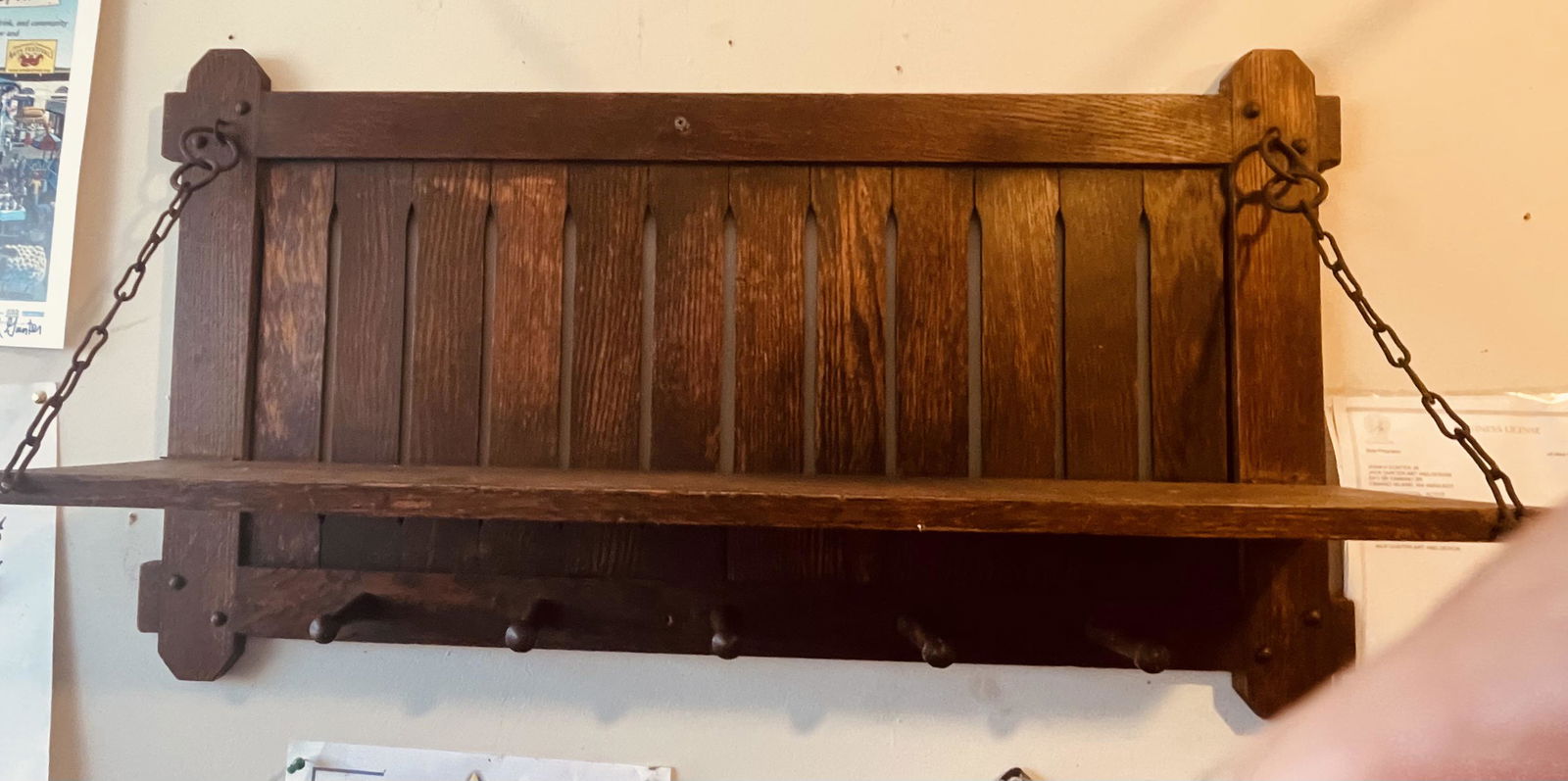 Stickley Bros wall mount book shelf (1 of 4)
