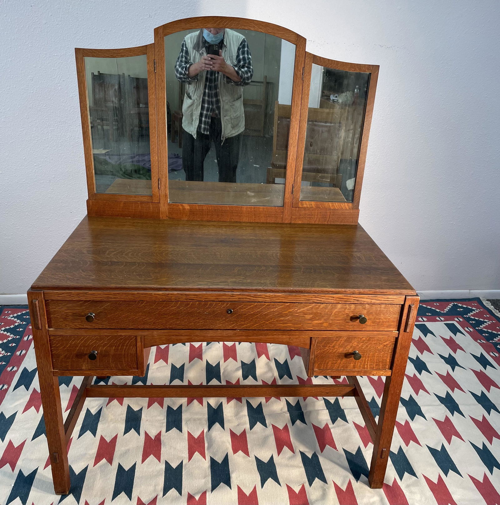 Limbert triple-mirrored vanity table (1 of 6)