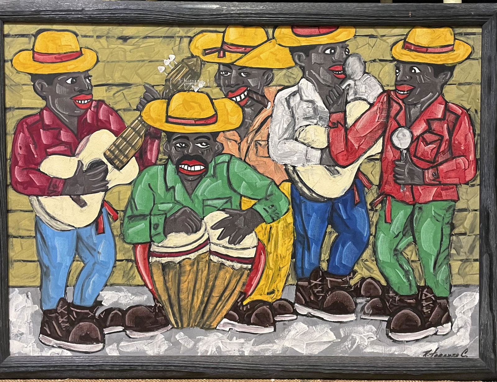 Mexican folk art painting (1 of 2)