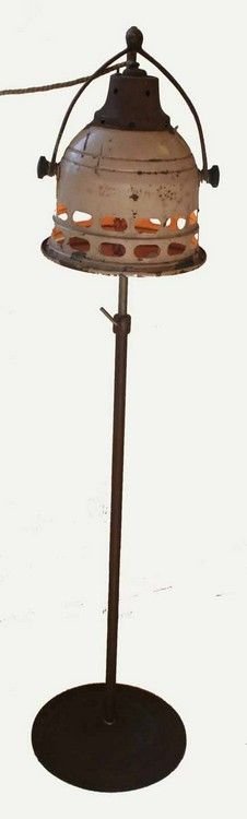 Mir-A-Kal Ray Lamp By J.H. Eastman Co.: 55" High x 14" Deep …great, early light therapy floor lamp from the 1910 1920 era. Eastman Company lost a government suit and was forced to retract their healing claims. Fantastic red glass quackery